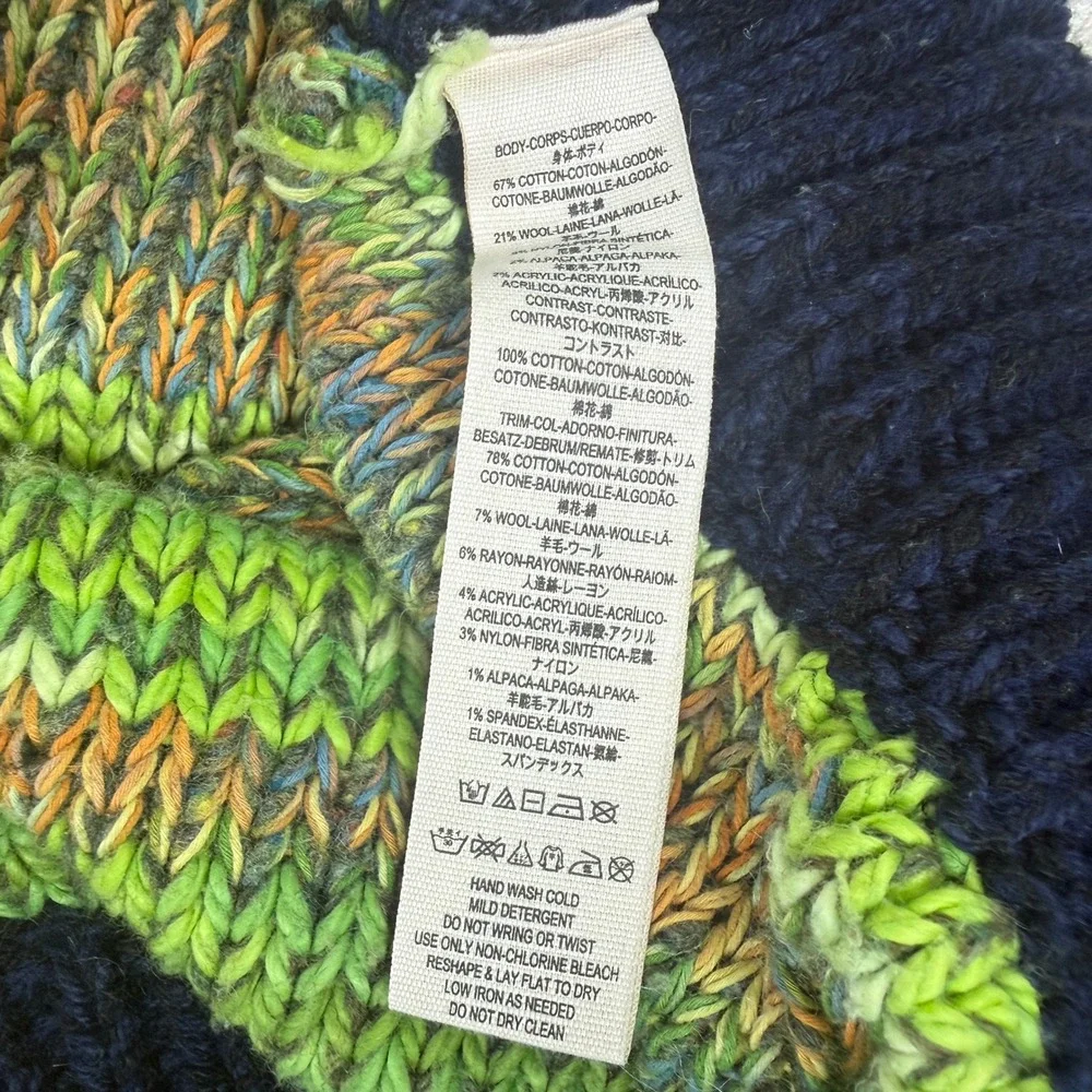 Free People Camo Clash Bomber Women's sweater Large Cotton Knit Cardigan zip Z15
